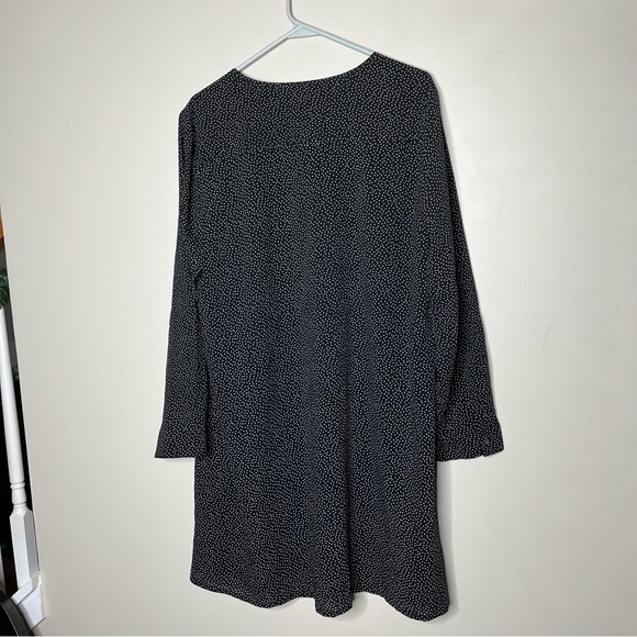 J. Crew Factory Oversized Long Sleeve Polka Dot Button Front Swing Dress SZ XL - Picture 11 of 13